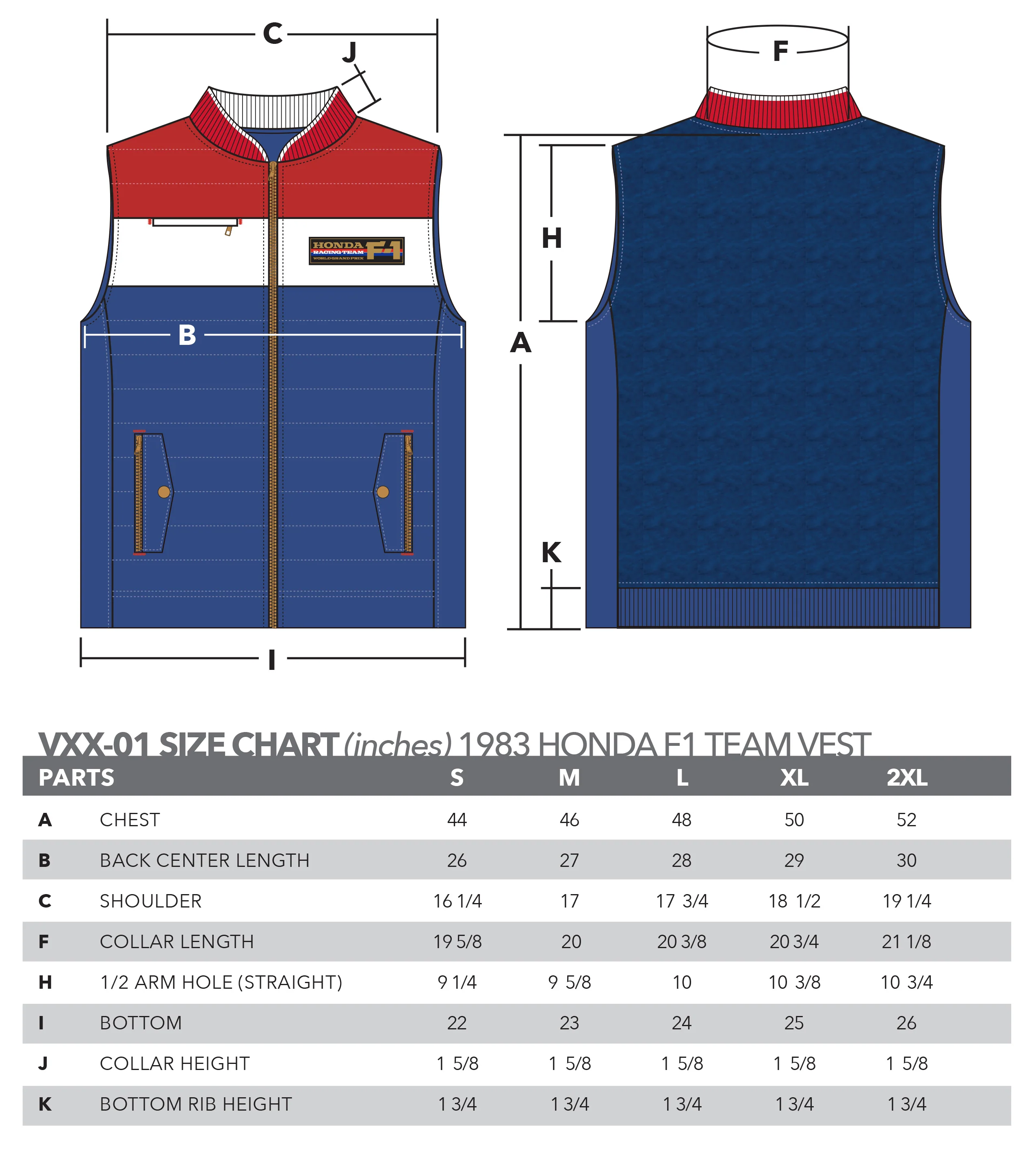 1983 Honda Racing Team F1 Vest - Image 3