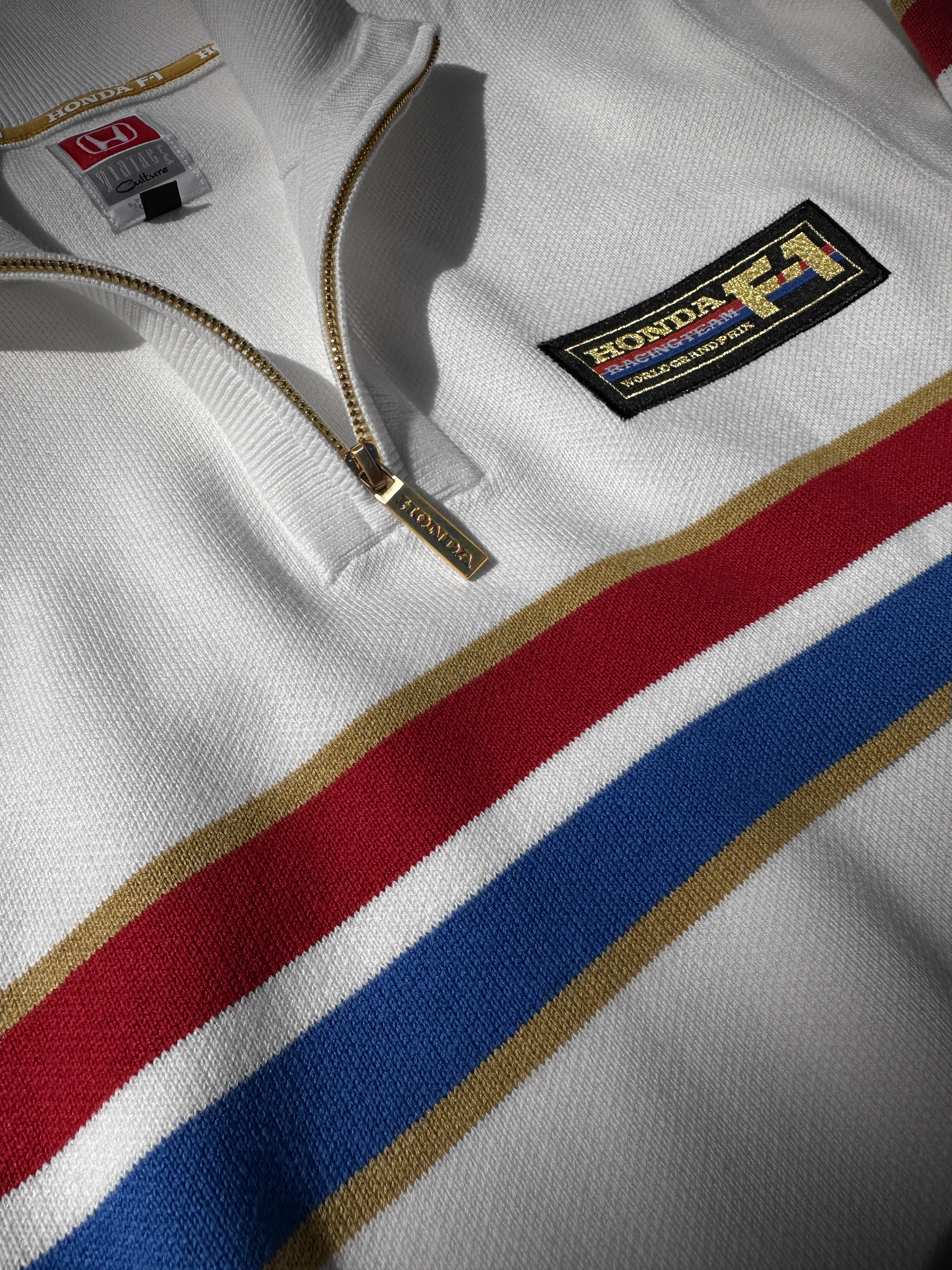 1986 Honda F1 Team 1/4-Zip Sweater (White) - Image 7